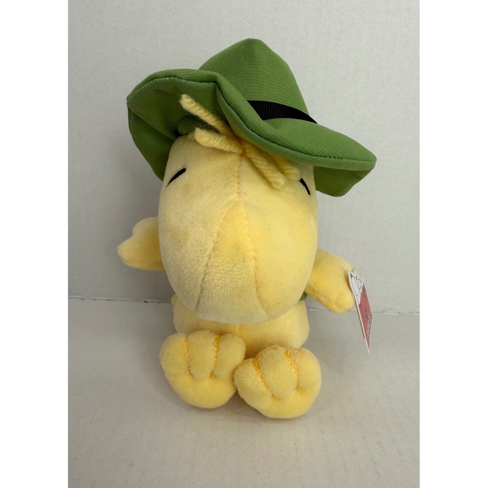 Peanuts Woodstock Plush Ranger Scout 9" Yellow Green‎ Cedar Fair NWT 2023 - Picture 5 of 7